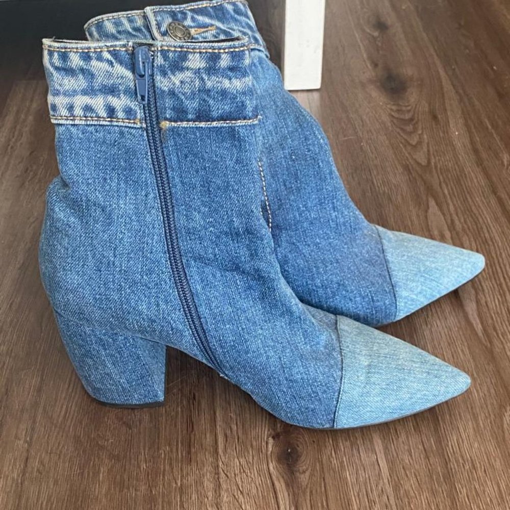 Denim Boots